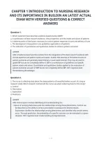 Chapter 1 Introduction To Nursing Research&NewLine;And Its Importance In Buildin An Latest Actual&NewLine;Exam With Verified Questions & Correct&NewLine;Answers&NewLine;