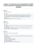 Chapter 2&colon; Construction Contracting Methods LATEST&NewLine;ACTUAL EXAM WITH VERIFIED QUESTIONS & CORRECT&NewLine;ANSWERS&NewLine;