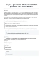 Chapter 4 Quiz Cis 3060 Updated Actual Exam&NewLine;Questions And Correct Answers