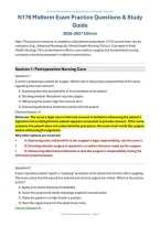 N176 Midterm Exam &lpar;PDF&rpar; &vert; 2026&ndash;2027 Saddleback College &vert; Nursing Questions &vert; Study Guide