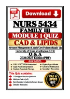 NURS 5434 Module 1 Quiz&nbsp; &vert; CAD & Lipids &vert; Gero Patients &lpar;Family III&rpar; &vert; &lpar;UTA&rpar; &vert; Q & A&vert; 2026