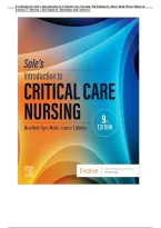 Test Bank for Sole&rsquo;s Introduction to Critical Care Nursing&comma; 9th Edition by Mary Beth Flynn Makic & Lauren T&period; Morata &vert; All Chapters &vert; Questions and Answers &vert; Comprehensive Critical Care Nursing Exam Prep