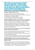 WGU D389 Learning Strategies in Higher Education 2026&sol;2027 &vert; ACTUAL-Style Practice Questions & Answers&comma; Academic Success Exam Prep&comma; Effective Study Methods&comma; Critical Thinking&comma; Goal Setting&comma; Time Management&comma; and Detailed Rationales