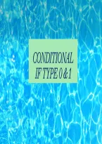 Conditional IF type 0&comma;1&comma;2&comma; and 3
