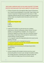 Bcop Exam &sol; Approved Bcop Actual Exam 2026&sol;2027 Test Bank  &NewLine;Practice Questions And Study Guide Complete Accurate Exam