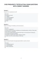 Chse Frequently Tested Actual Exam Questions&NewLine;With Correct Answers
