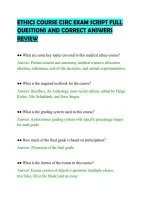 Ethics Course Csrc Exam Script Full&NewLine;Questions And Correct Answers&NewLine;Review