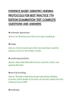 Evidence Based Practice In Nursing&NewLine;And Healthcare 4Th Edition Melnyk&NewLine;Solved Questions Complete&NewLine;Answers And Premium Study&NewLine;Material