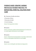 Evidence Based Practice In Nursing&NewLine;And Healthcare 4Th Edition Melnyk&NewLine;Tested Questions And Complete&NewLine;Solutions