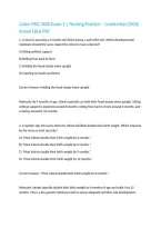 Galen NSG 3600 Exam 1 &vert; Nursing Practice &ndash; Leadership &lpar;2026&rpar; Actual Q&A PDF