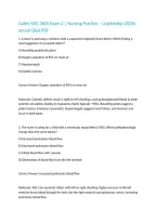 Galen NSG 3600 Exam 2 &vert; Nursing Practice &ndash; Leadership &lpar;2026&rpar; Actual Q&A PDF