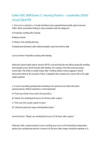 Galen NSG 3600 Exam 3 &vert; Nursing Practice &ndash; Leadership &lpar;2026&rpar; Actual Q&A PDF
