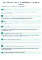 AESC 2050 Exam 2 &vert; UPDATED Questions with 100&percnt; Verified&NewLine;Answers
