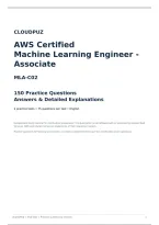 AWS MLA-C02 Machine Learning Engineer - Associate - 150 Practice Questions&comma; Answers & Explanations &vert; Cloudpuz