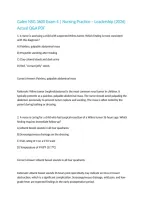 Galen NSG 3600 Exam 4 &vert; Nursing Practice &ndash; Leadership &lpar;2026&rpar; Actual Q&A PDF