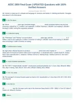 AESC 2050 Final Exam &vert; UPDATED Questions with 100&percnt;&NewLine;Verified Answers