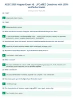 AESC 2050 Kiepper Exam &num;1 &vert; UPDATED Questions with 100&percnt;&NewLine;Verified Answers