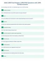 AESC 2050 Final Kiepper &vert; UPDATED Questions with 100&percnt;&NewLine;Verified Answers