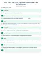 AESC 2050 - Final Exam &vert; UPDATED Questions with 100&percnt;&NewLine;Verified Answers&NewLine;