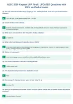 AESC 2050 Kiepper UGA Final &vert; UPDATED Questions with&NewLine;100&percnt; Verified Answers