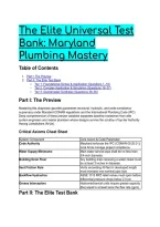 S-Tier Maryland Plumbing Code & IPC Test Bank 2026&sol;2027&colon; Elite Diagnostic Gauntlet &lpar;Q&A&rpar;