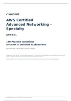 AWS ANS-C01 Advanced Networking - Specialty - 150 Practice Questions&comma; Answers & Explanations &vert; Cloudpuz