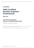 AWS DOP-C02 DevOps Engineer - Professional - 150 Practice Questions&comma; Answers & Explanations &vert; Cloudpuz
