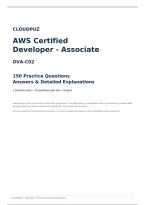 AWS DVA-C02 Developer - Associate - 150 Practice Questions&comma; Answers & Explanations &vert; Cloudpuz