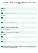 BIOL 1201 Exam 4 &vert; UPDATED Questions with 100&percnt; Verified&NewLine;Answers