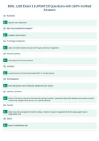 BIOL 1202 Exam 1 &vert; UPDATED Questions with 100&percnt; Verified&NewLine;Answers