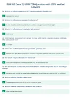 BLD 313 Exam 2 &vert; UPDATED Questions with 100&percnt; Verified&NewLine;Answers