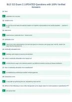 BLD 313 Exam 2 &vert; UPDATED Questions with 100&percnt; Verified&NewLine;Answers