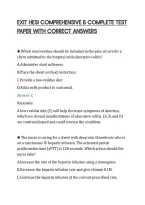 Exit Hesi Comprehensive B Actual&NewLine;Questions And Correct Answers