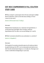 Exit Hesi Comprehensive B&NewLine;Comprehensive Study Guide With&NewLine;Solutions&NewLine;