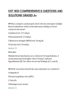 Exit Hesi Comprehensive B Full Solution&NewLine;Study Guide