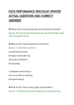 Exos Performance Specialist Solved&NewLine;Questions And Verified Solutions