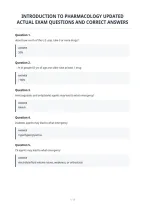 Introduction To Pharmacology Updated&NewLine;Actual Exam Questions And Correct Answers