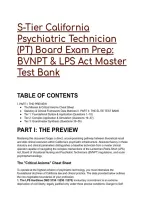 2026&sol;2027 S-Tier California Psychiatric Technician &lpar;PT&rpar; Board Exam Prep&colon; BVNPT & LPS Act Master Test Bank