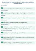 BUSFIN 3500 Final Blackburn &vert; UPDATED Questions with 100&percnt;&NewLine;Verified Answers