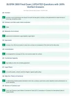 BUSFIN 3500 Final Exam &vert; UPDATED Questions with 100&percnt;&NewLine;Verified Answers&NewLine;