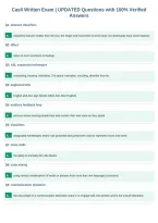 Casli Written Exam &vert; UPDATED Questions with 100&percnt; Verified&NewLine;Answers