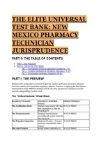 New Mexico Pharmacy Technician Jurisprudence Elite Test Bank &lpar;2026&sol;2027&rpar; &vert; Complete  Q&A&comma; Master Rationale&comma; & Critical Axioms Cheat Sheet