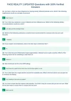 FACE REALITY &vert; UPDATED Questions with 100&percnt; Verified&NewLine;Answers