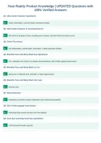 Face Reality Product Knowledge &vert; UPDATED Questions with&NewLine;100&percnt; Verified Answers