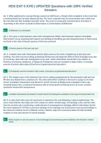 HESI EXIT 6 ICHS &vert; UPDATED Questions with 100&percnt; Verified&NewLine;Answers
