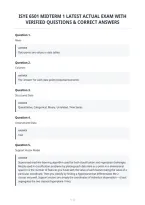 Isye 6501 Midterm 1 Latest Actual Exam With&NewLine;Verified Questions & Correct Answers