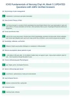 ICHS Fundamentals of Nursing Chpt 44&comma; Week 3 &vert; UPDATED&NewLine;Questions with 100&percnt; Verified Answers&NewLine;