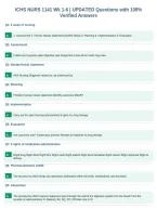 ICHS NURS 1141 Wk 1-6 &vert; UPDATED Questions with 100&percnt;&NewLine;Verified Answers