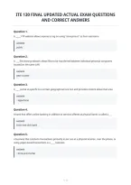 Ite 130 Final Updated Actual Exam Questions&NewLine;And Correct Answers