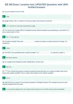 IEE 380 Exam 1 practice test &vert; UPDATED Questions with 100&percnt;&NewLine;Verified Answers
